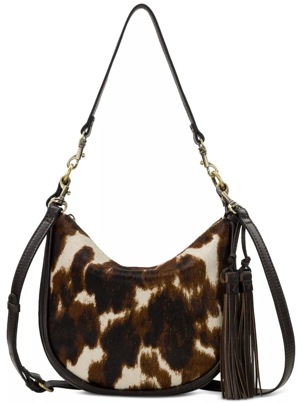 NWT Patricia Nash $199 Calanna Calf Hair Small Hobo Bag